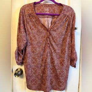 Cute Croft & Barrow Paisley Top 1X